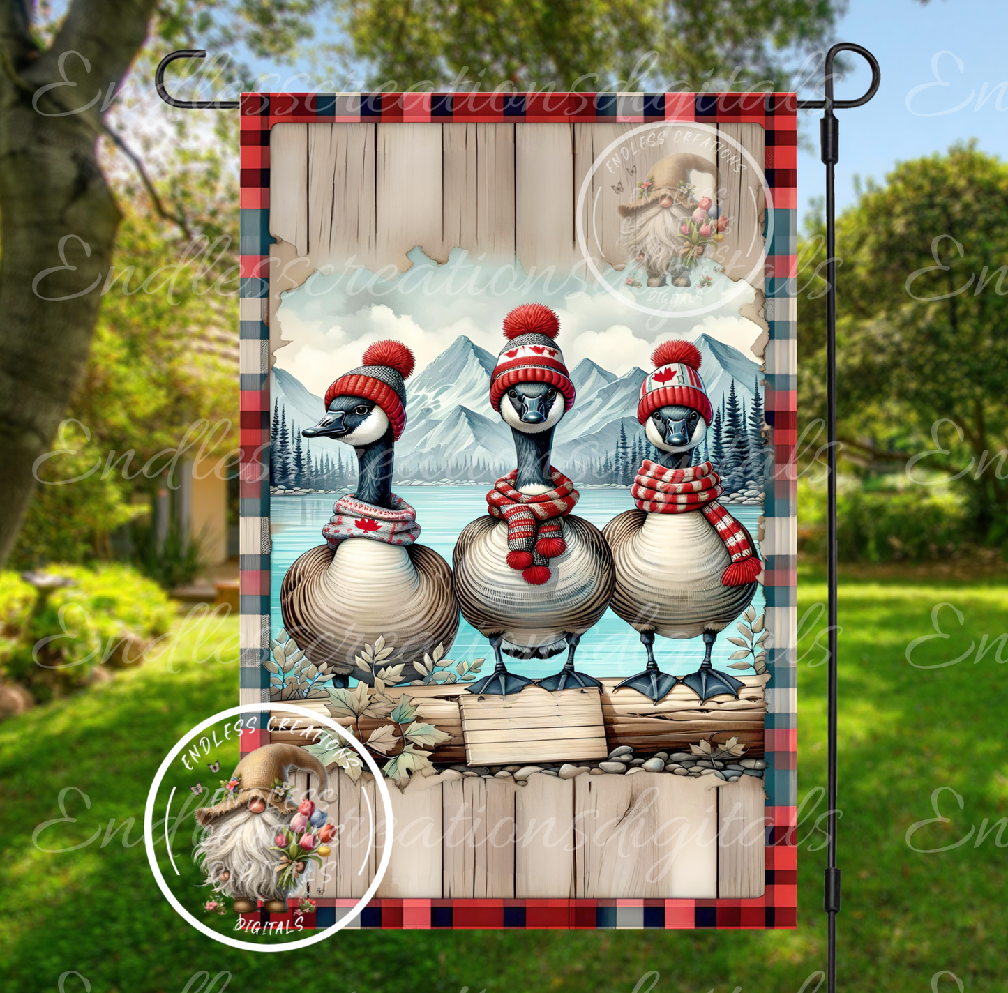 NOT FOR SALE CANADA GEESE GARDEN FLAG