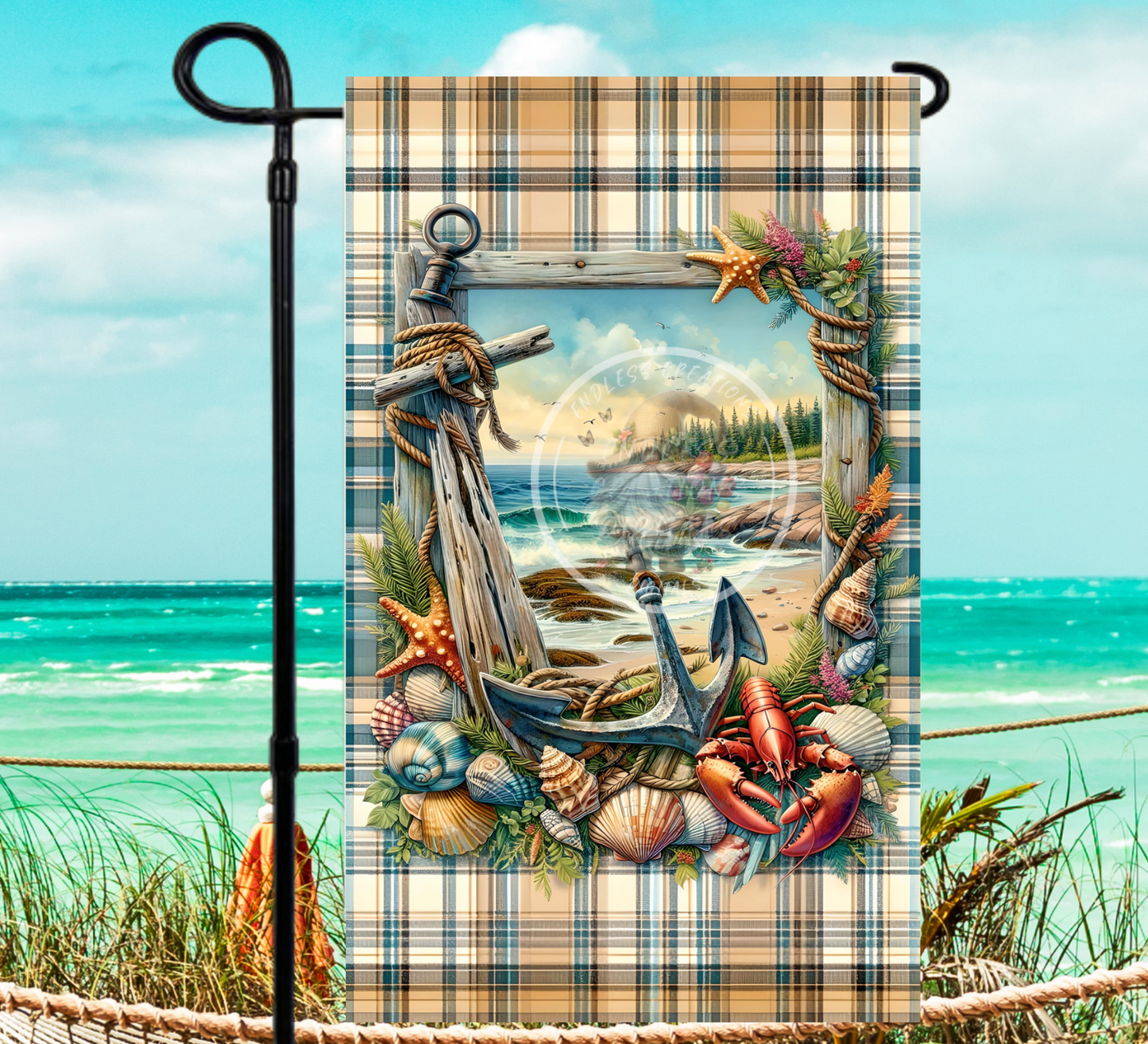 NAUTICAL GARDEN FLAG