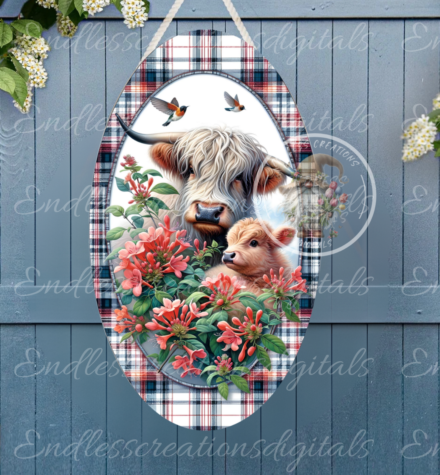 MAMA AND BABY HIGHLAND OVAL DIGITAL