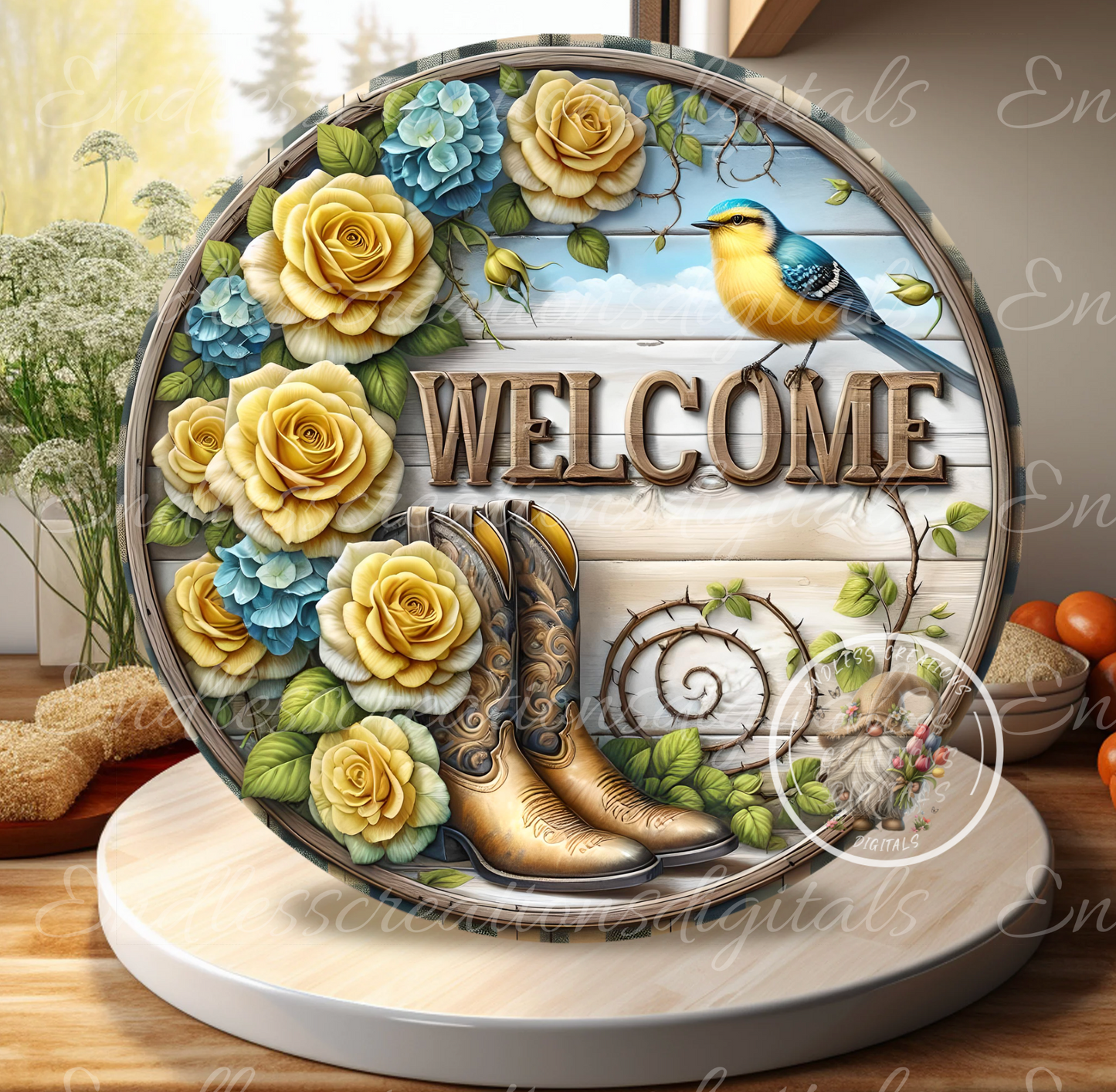 SUMMER FLORAL WELCOME ROUND