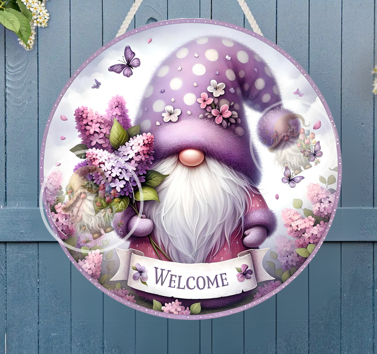 WELCOME LILAC GNOME SUMMER