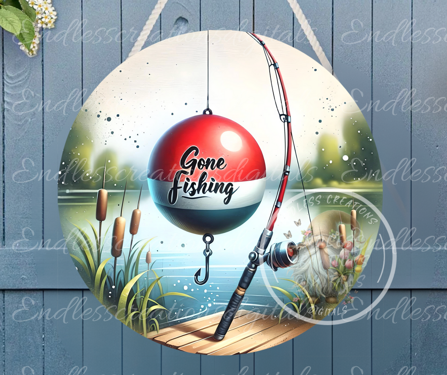 GONE FISHING ROUND SUMMER