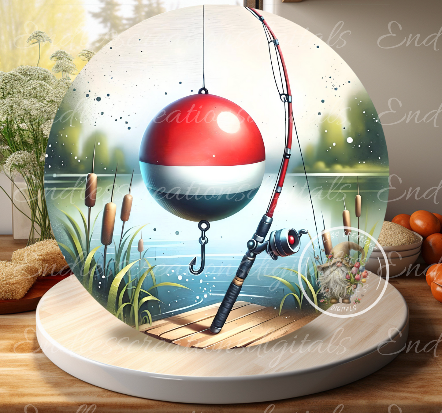 GONE FISHING ROUND SUMMER