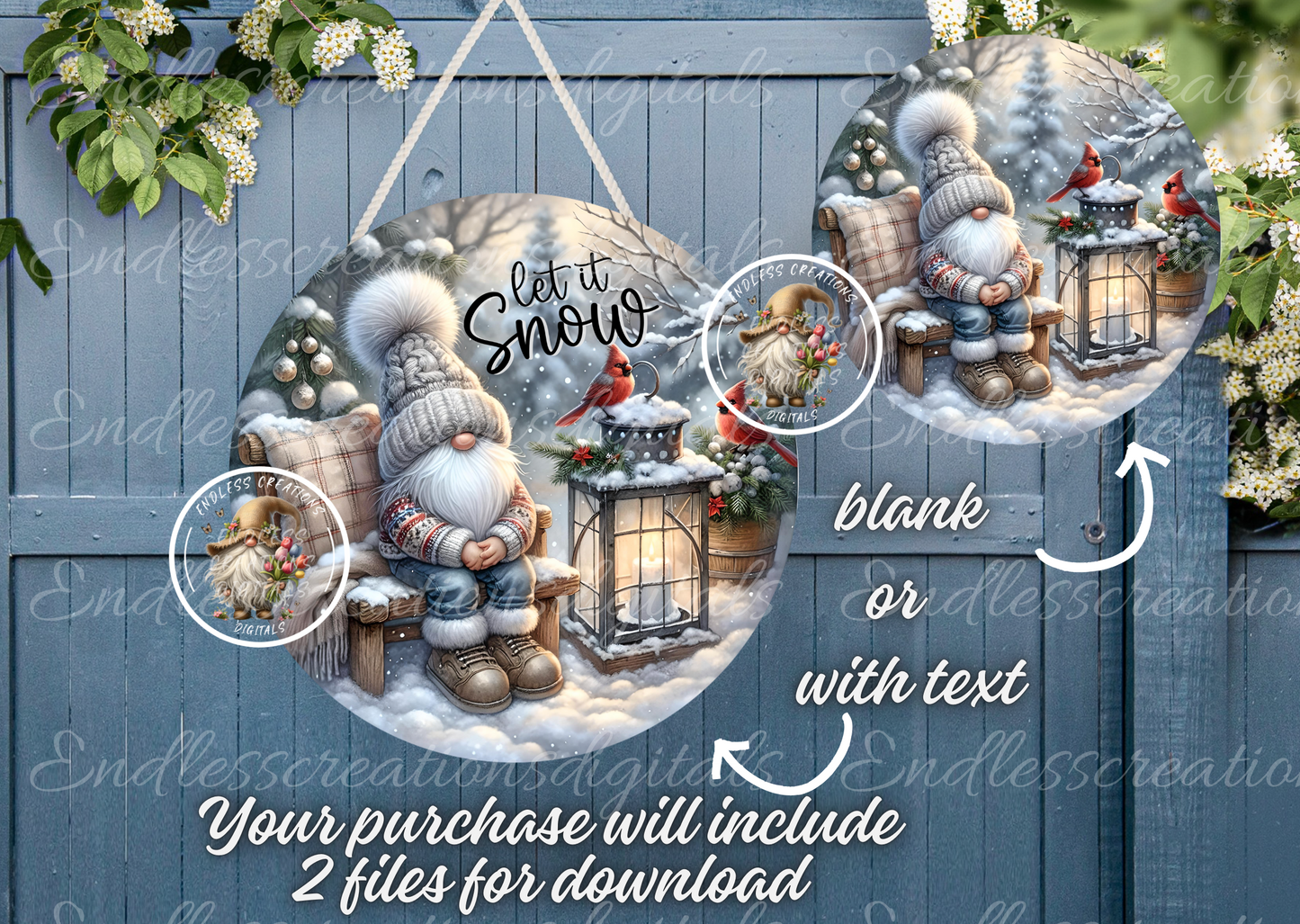WINTER LET IT SNOW GNOME