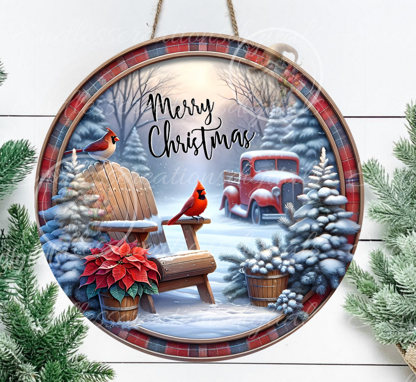 ROUND WINTER CARDINALS