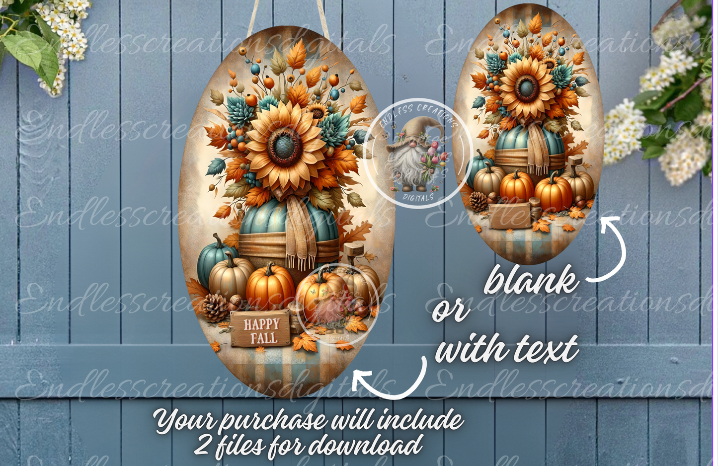 HAPPY FALL OVAL DIGITAL
