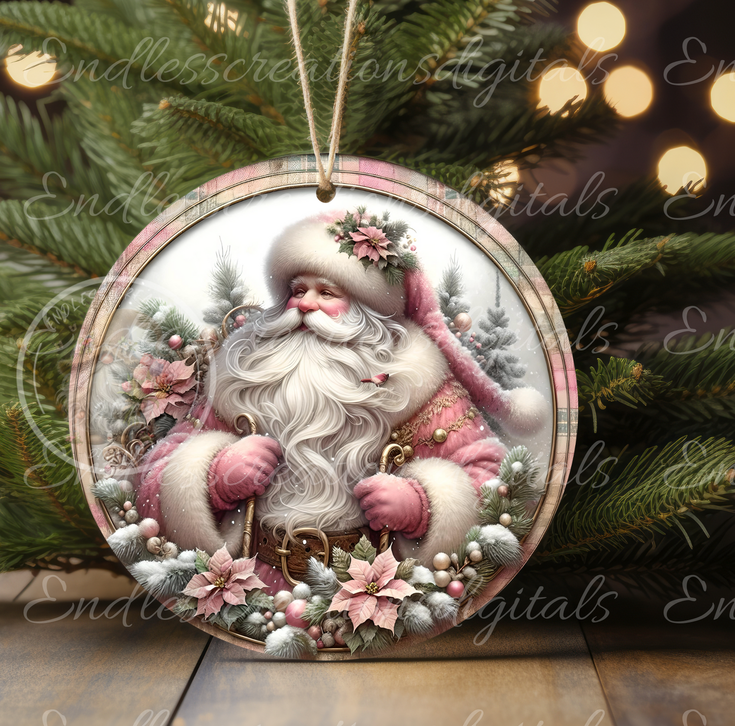 PINK VINTAGE CHRISTMAS SANTA BUNDLE
