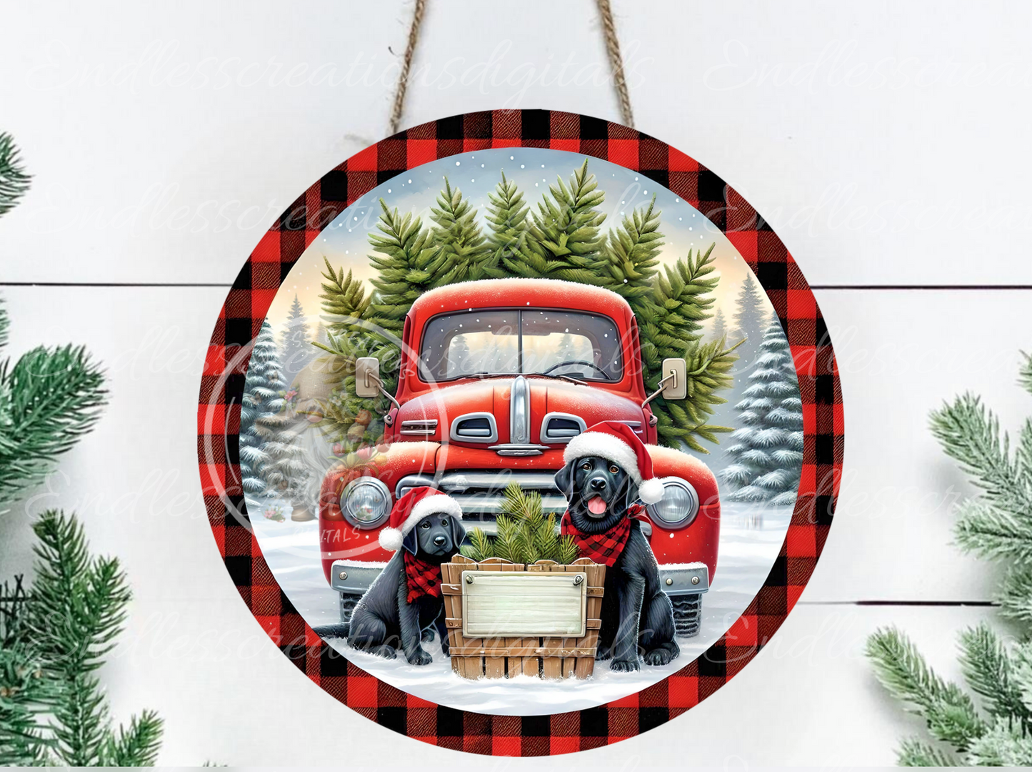 FRESH CUT TREES WINTER TRUCK