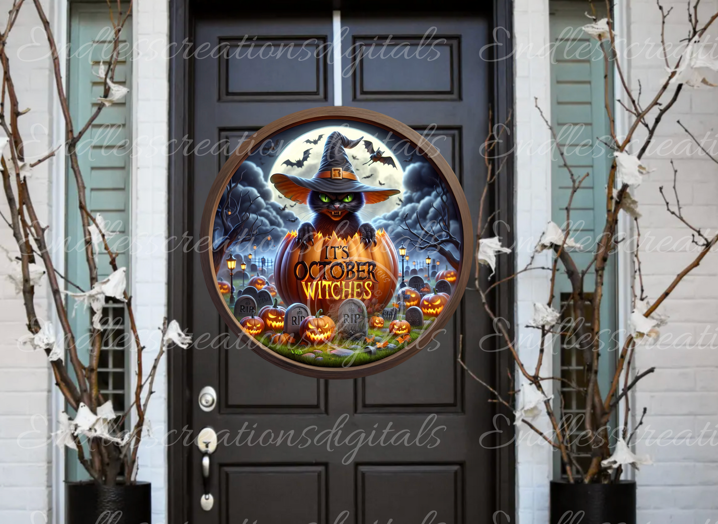 IT'S OCTOBER WITCHES FALL HALLOWEEN ROUND