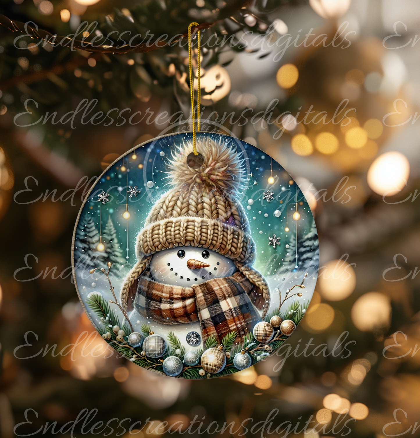 RUSTIC SNOWMAN CLOCK DESIGN