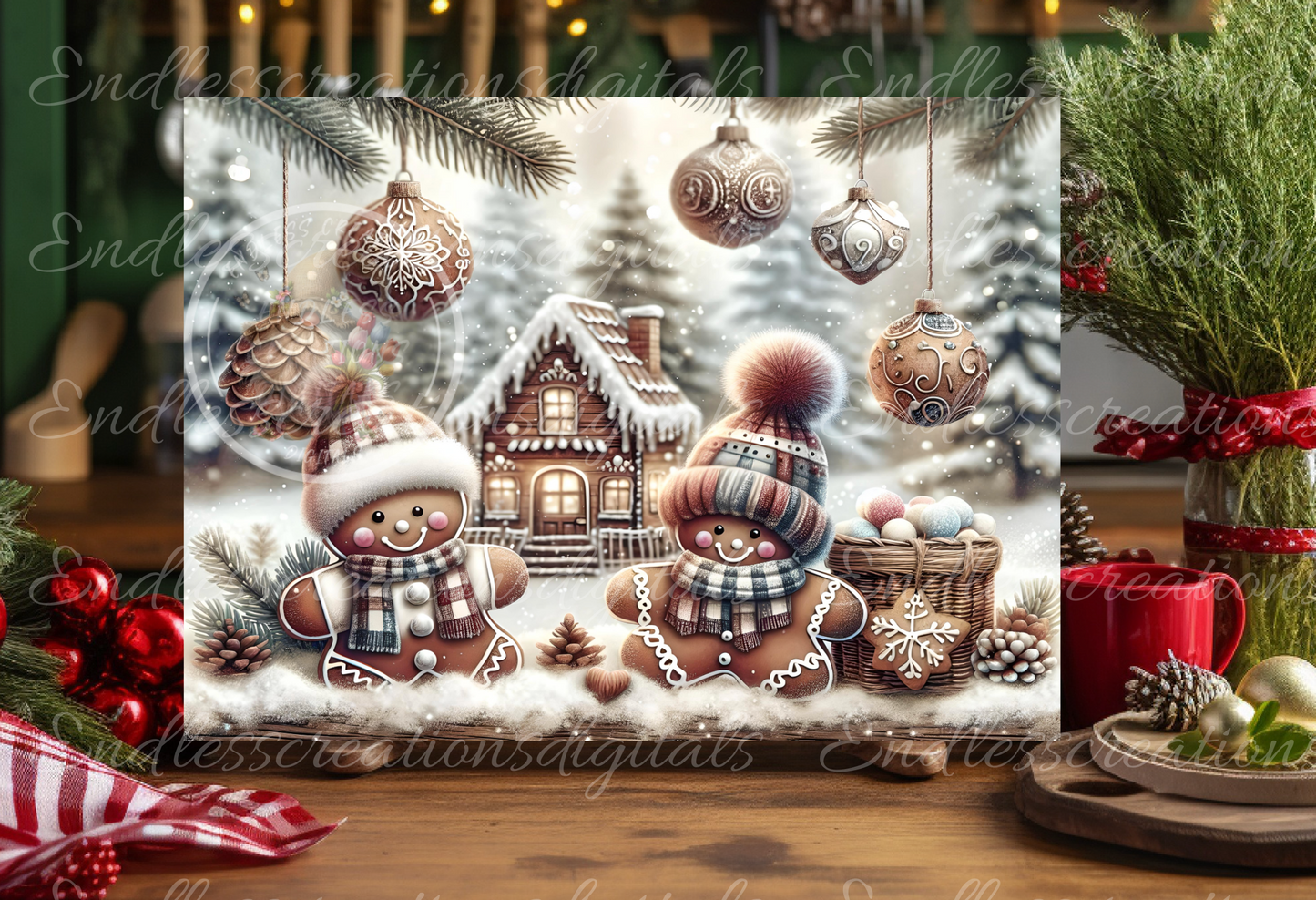 WINTER GINGERBREAD RECTANGLE