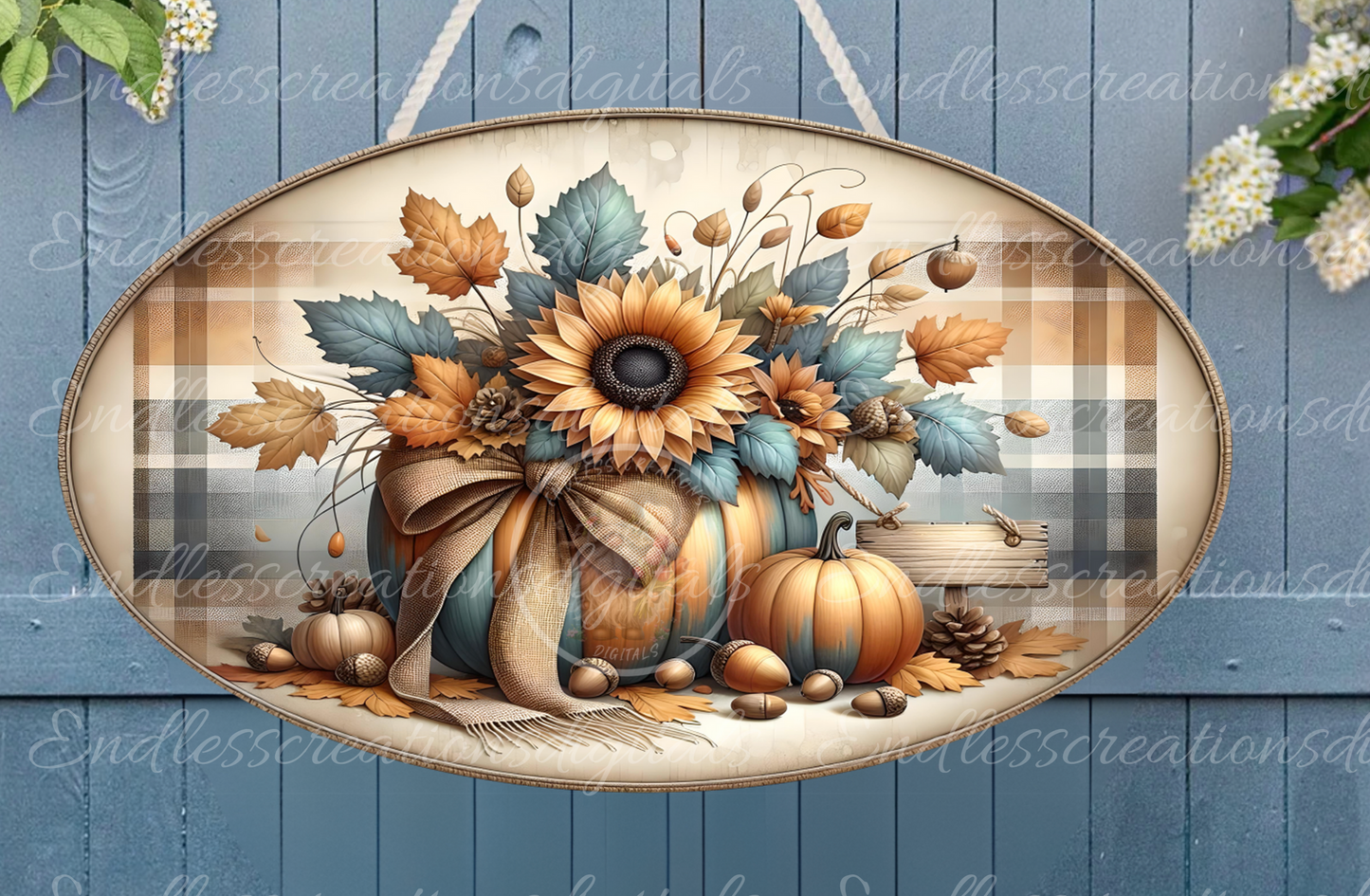 HAPPY FALL OVAL DIGITAL