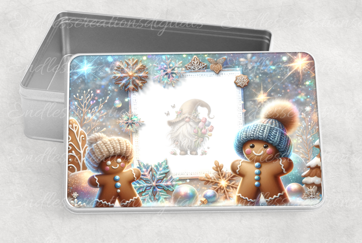 GINGERBREAD RECTANGLE TIN BUNDLE