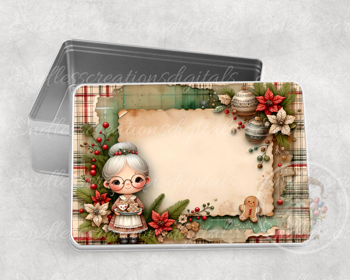GINGERBREAD BAKERY RECTANGLE/TIN BUNDLE