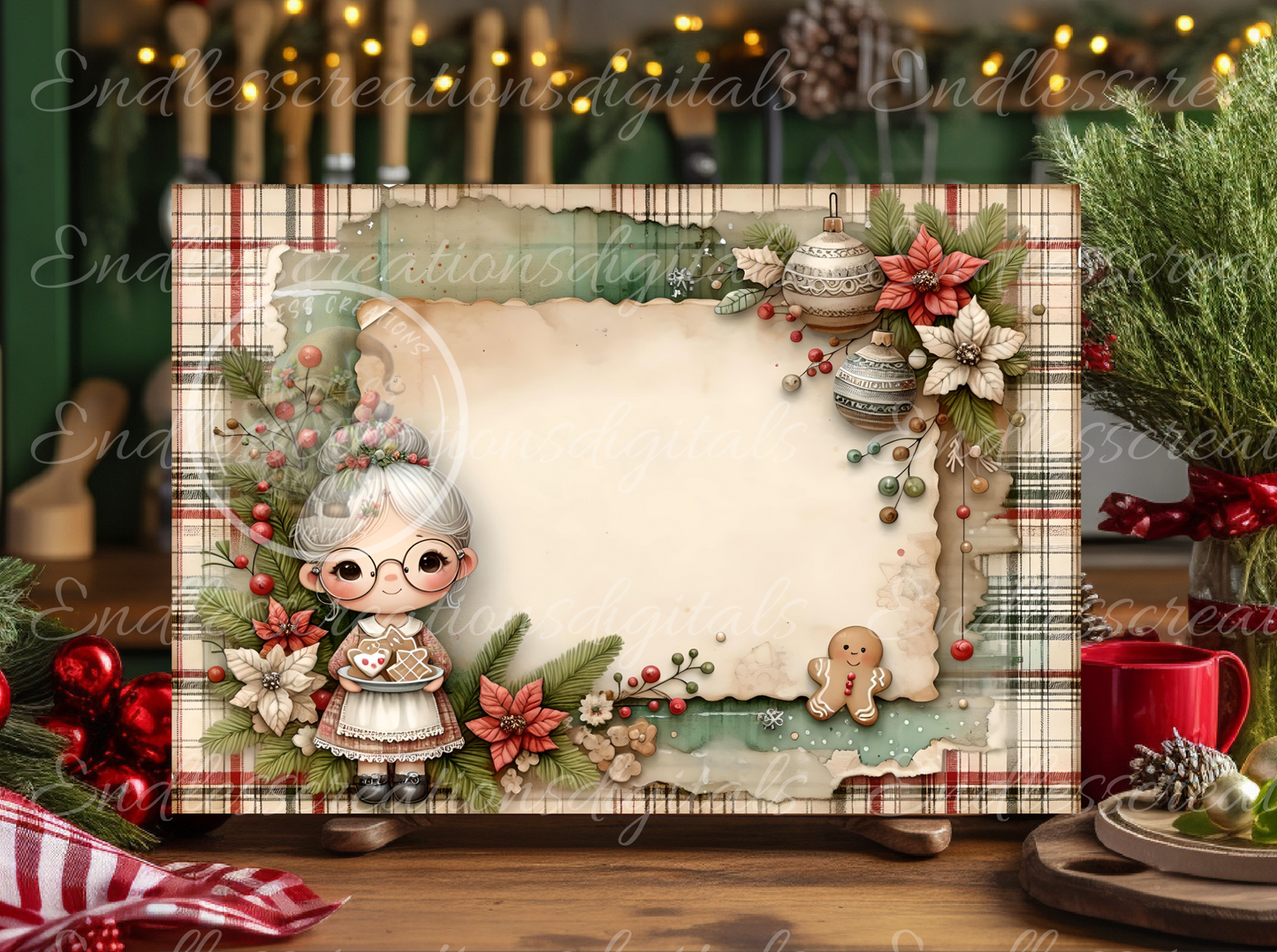 GINGERBREAD BAKERY RECTANGLE/TIN BUNDLE