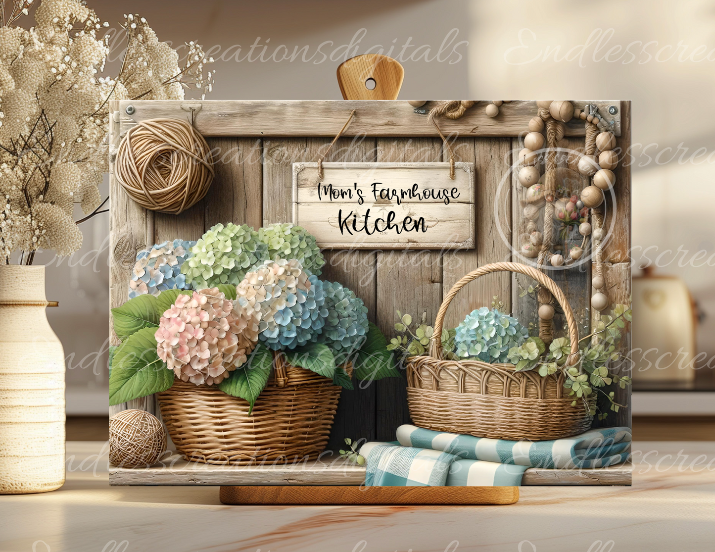 FARMHOUSE KITCHEN HYDRANGEAS
