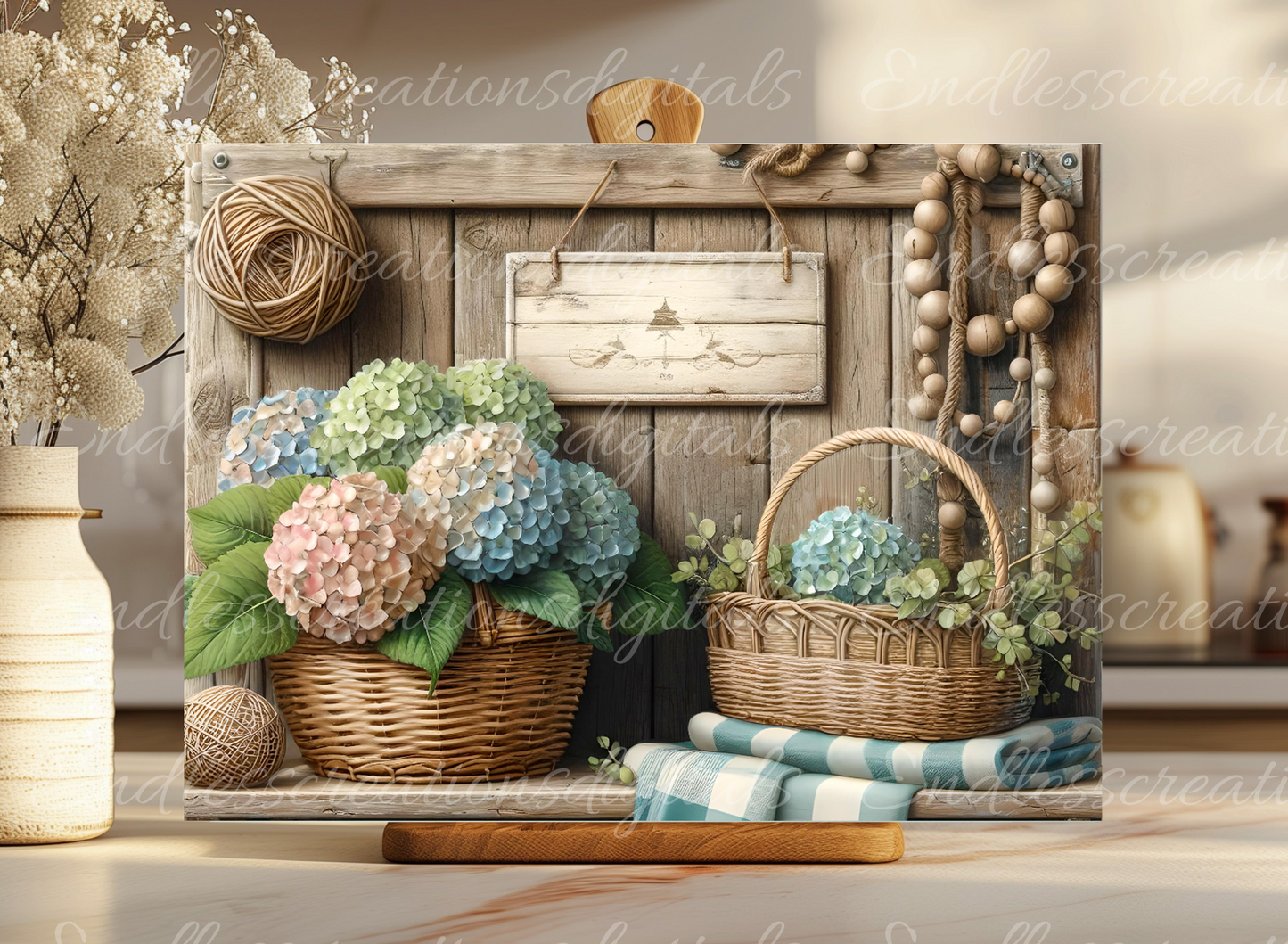 FARMHOUSE KITCHEN HYDRANGEAS