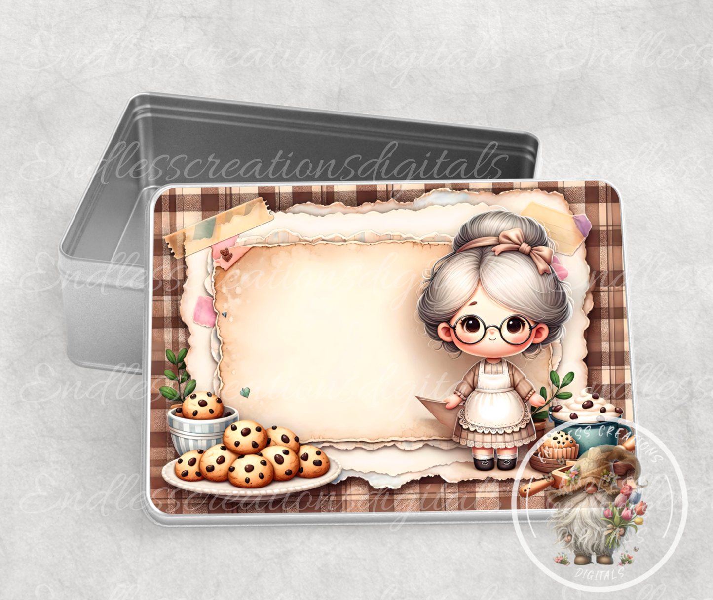 CHOCOLATE CHIP COOKIE RECTANGLE/TIN BUNDLE
