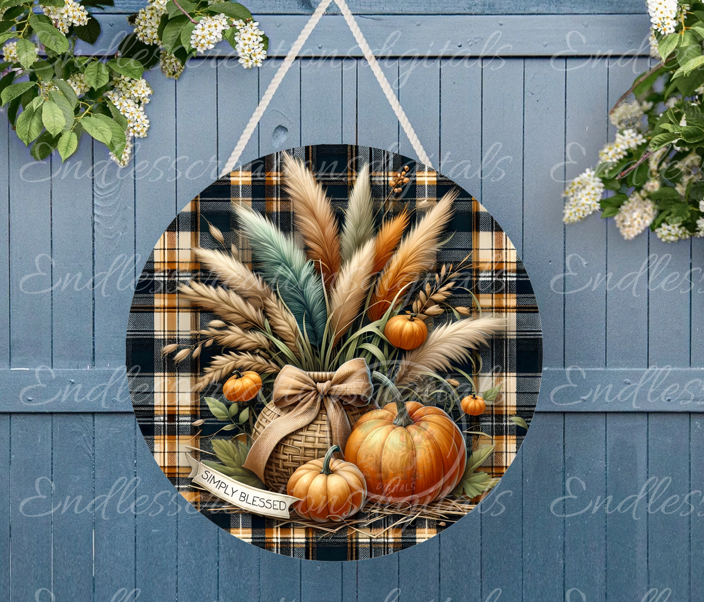 FALL SIMPLY BLESSED CLOCK DESIGN BUNDLE