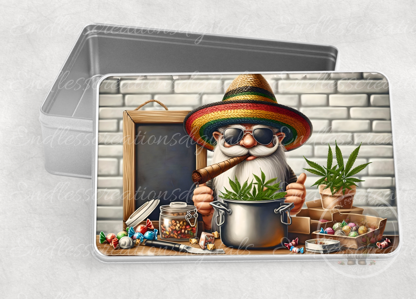 GNOME MEDICINE RECTANGLE/TIN