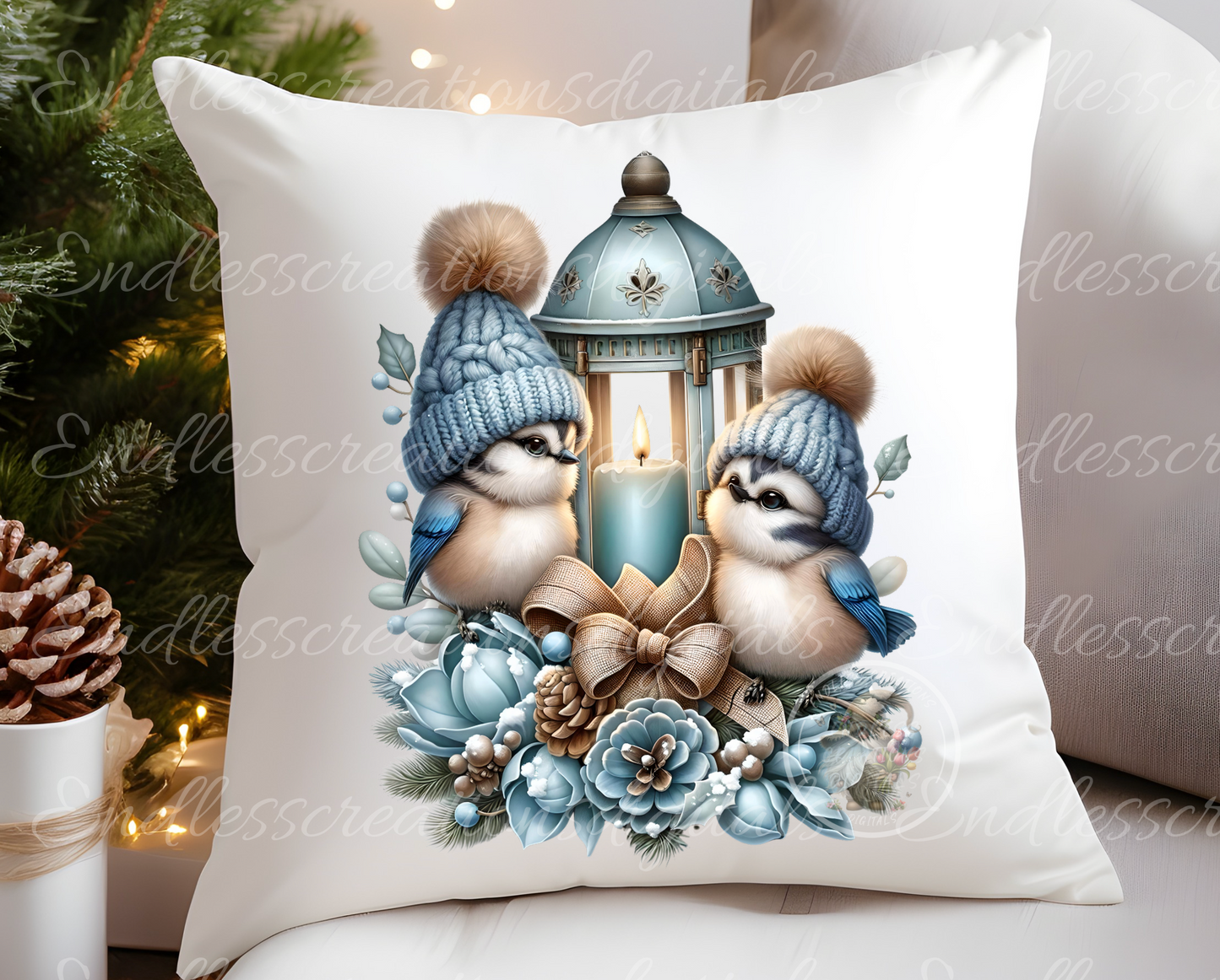 WINTER BIRDS LANTERN TRANSPARENCIES