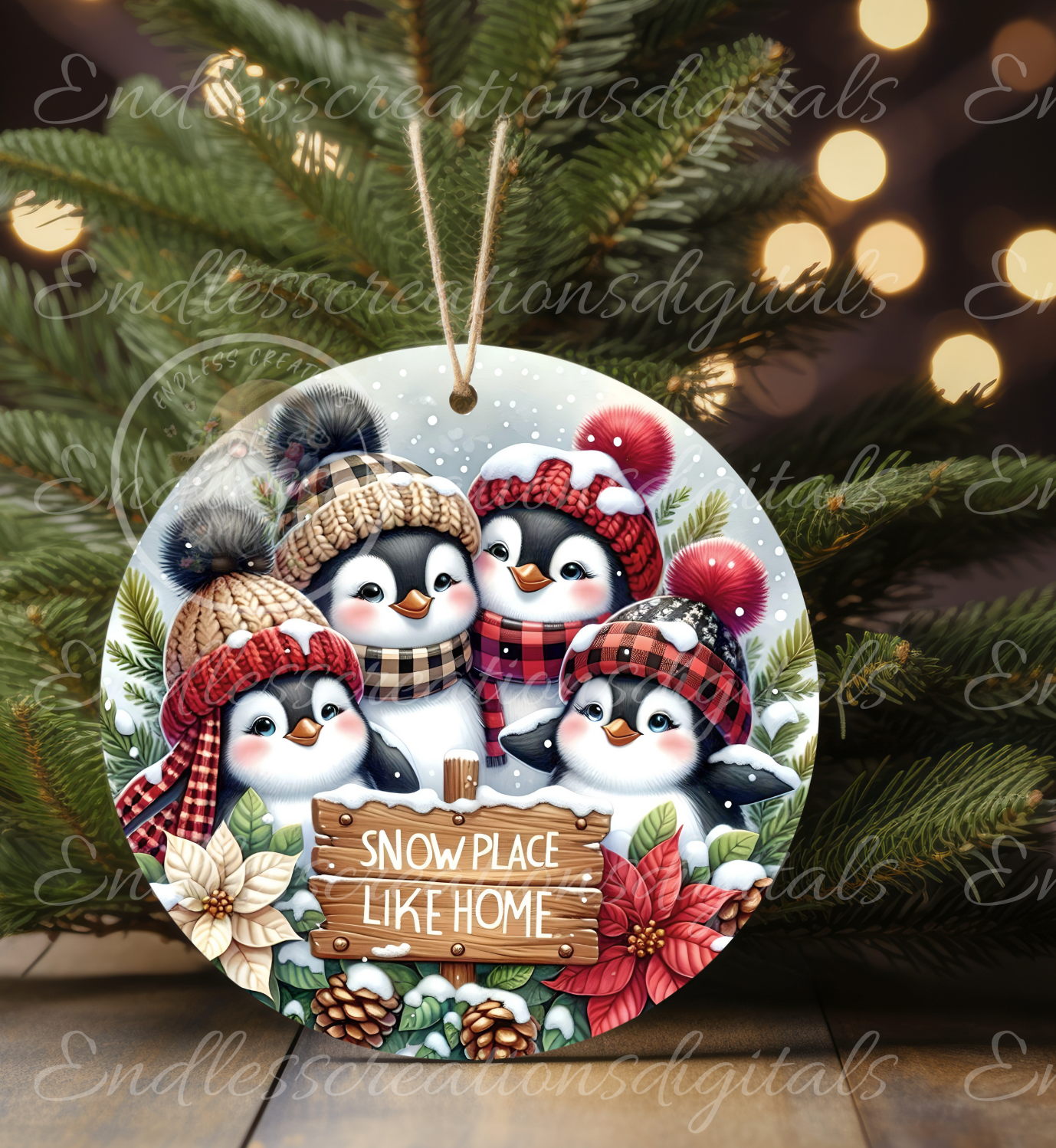 WINTER SNOW PLACE LIKE HOME PENGUINS