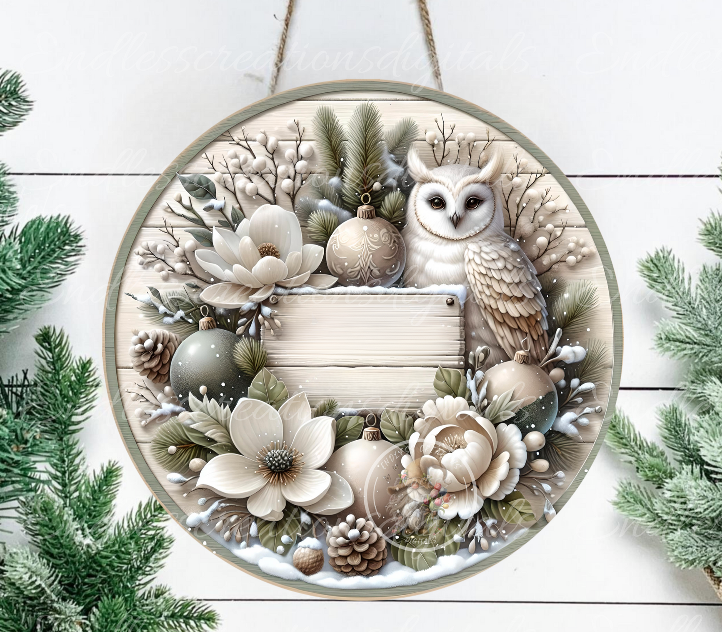 WARM WINTER BLESSINGS WINTER SNOW OWL