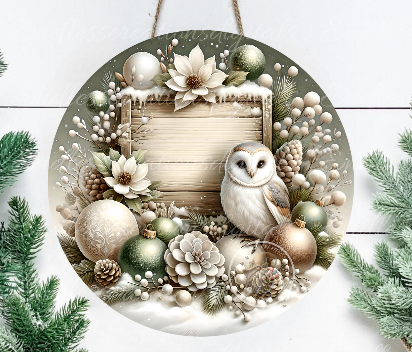 WINTER WISHES SNOW OWL