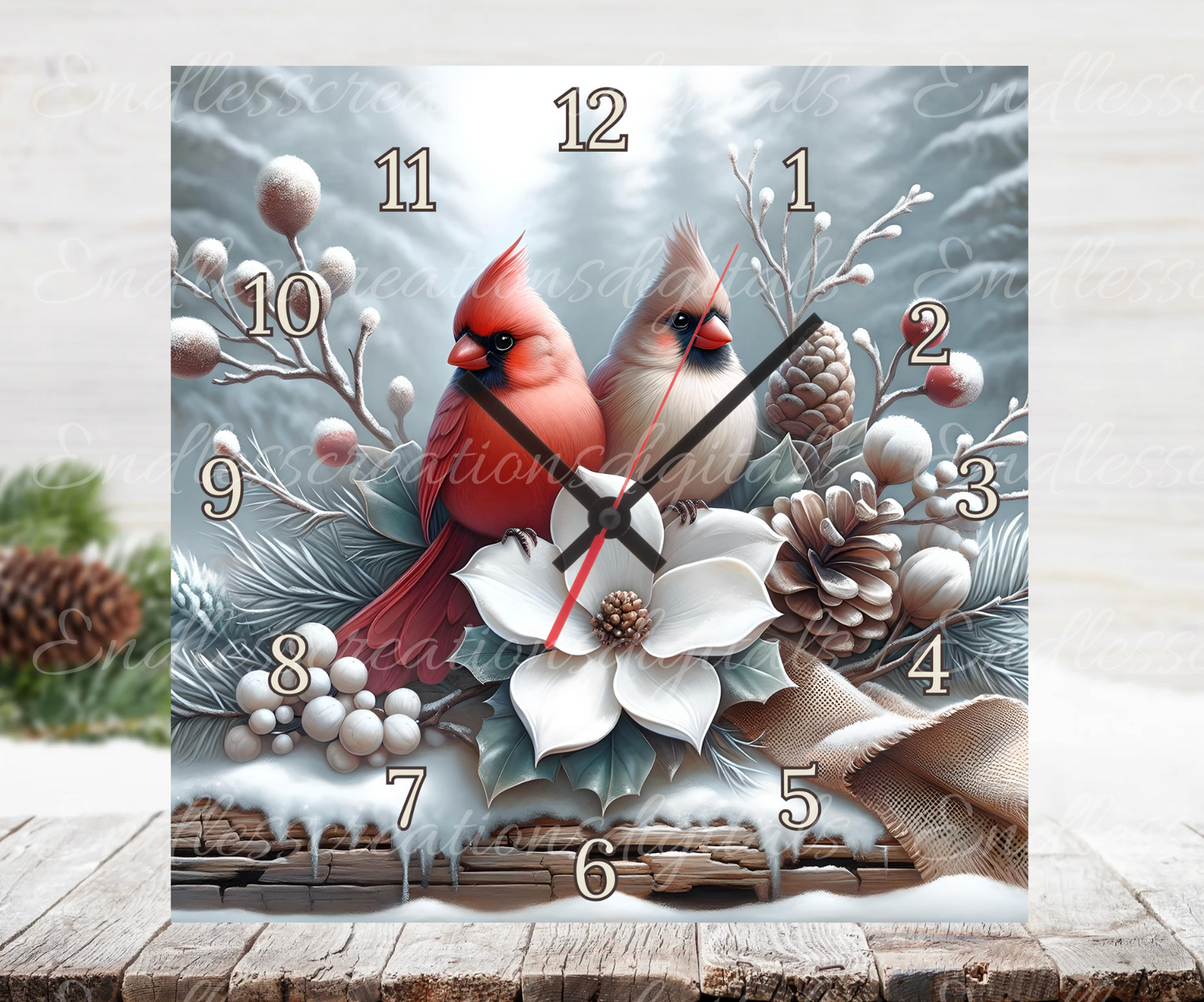 PAIR OF WINTER CARDINALS BUNDLE