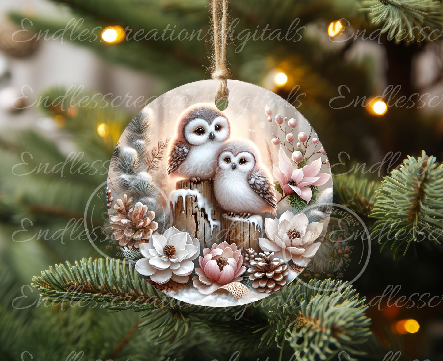 ROSE GOLD WINTER OWLS BUNDLE OF 6