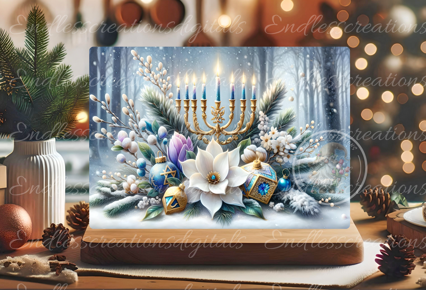 CHRISMTAS HUNUKKAH RECTANGLE/TINS