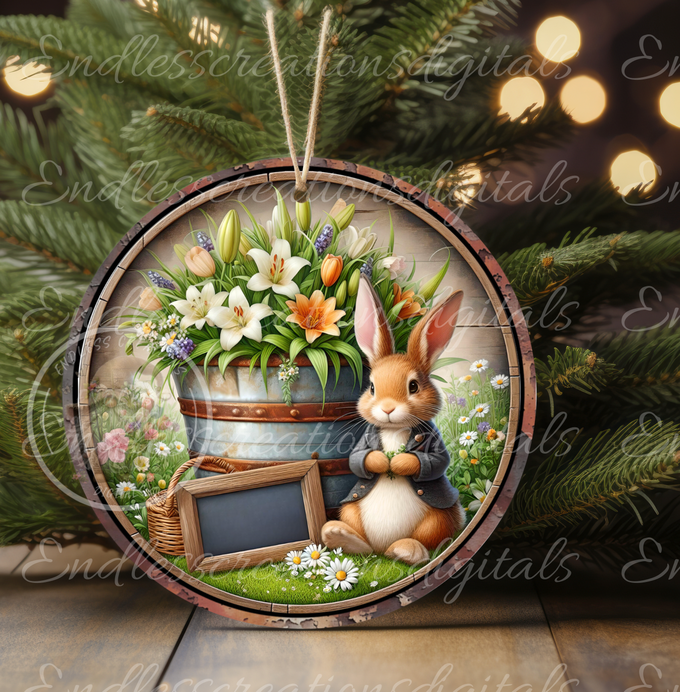 EASTER SUBLIMATION door hanger, wreath sign png, for sublimation high resolution, 2 files for download, 1 add your own text
