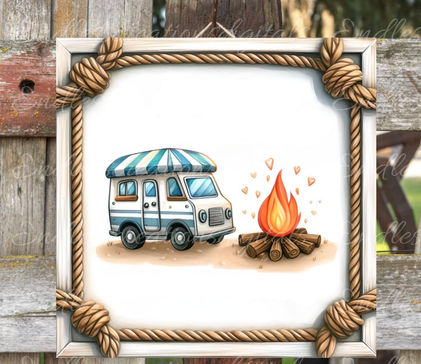 CAMPING SUBLIMATION SQUARE , door hanger, wreath sign, cutting board for sublimation, high resolution 300 dpi 2 files for download, 1 blank to add your own text!