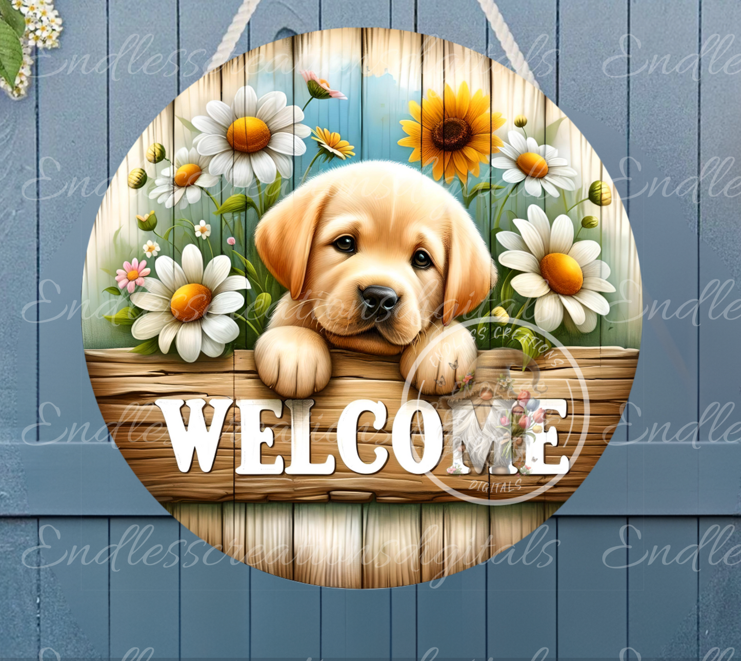 GOLDEN LAB WELCOME SUMMER ROUND