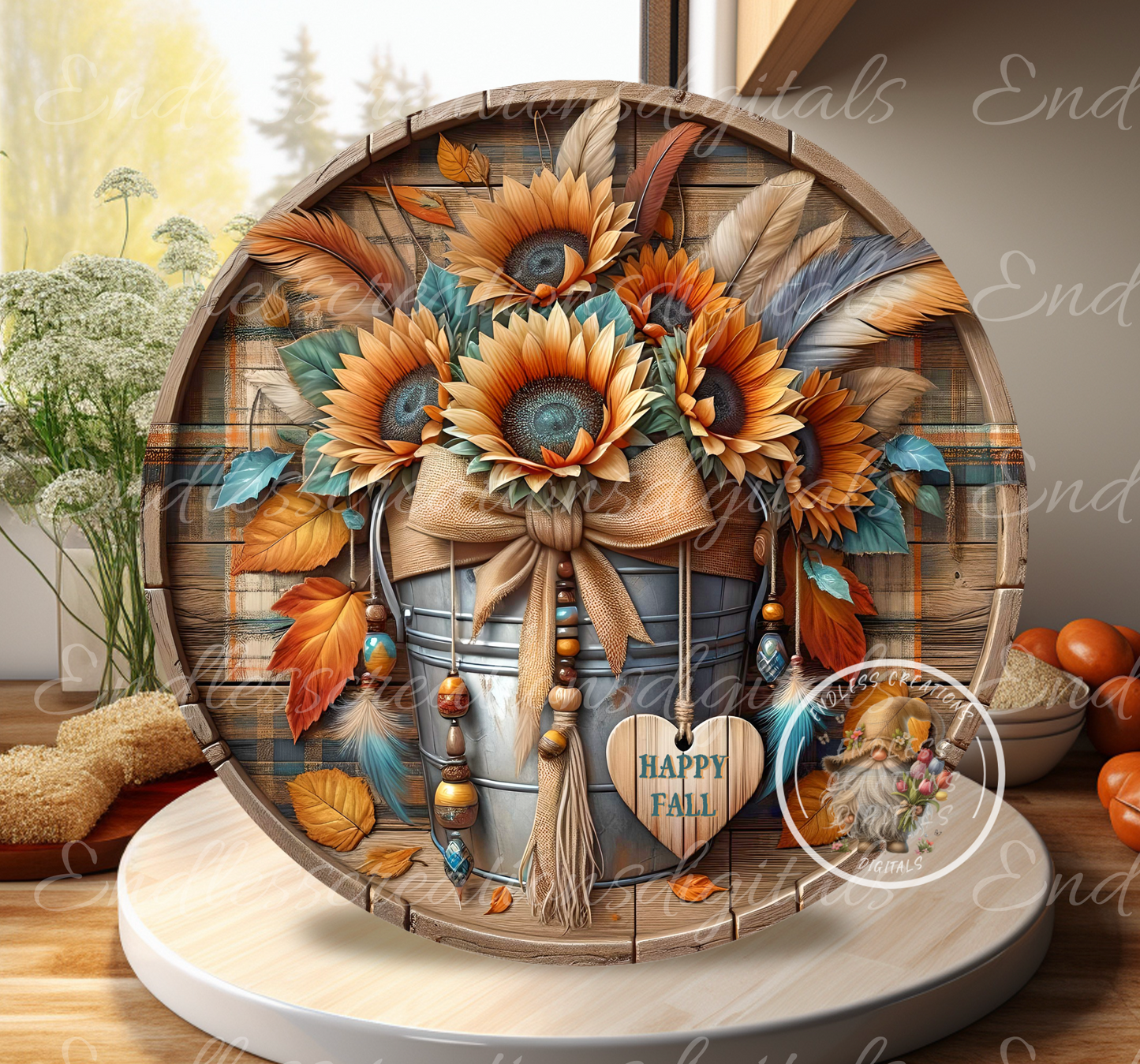 FALL NATIVE FLORAL ROUND
