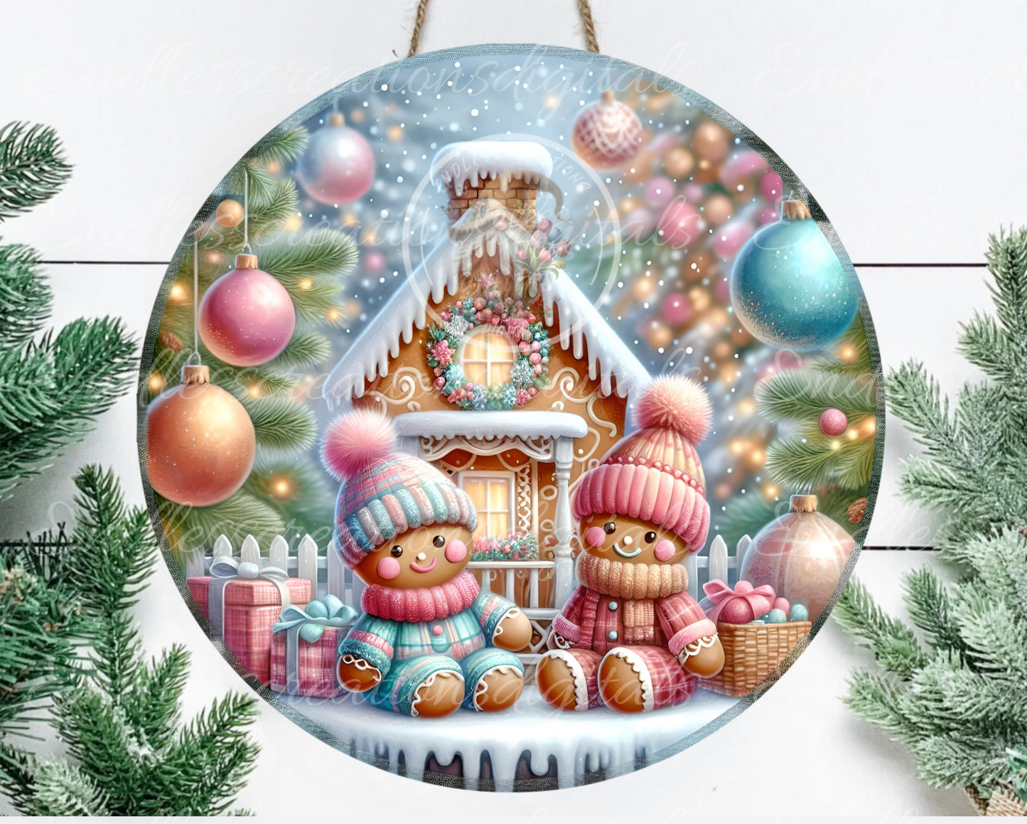 PINK GINGERBREAD HOUSE BUNDLE