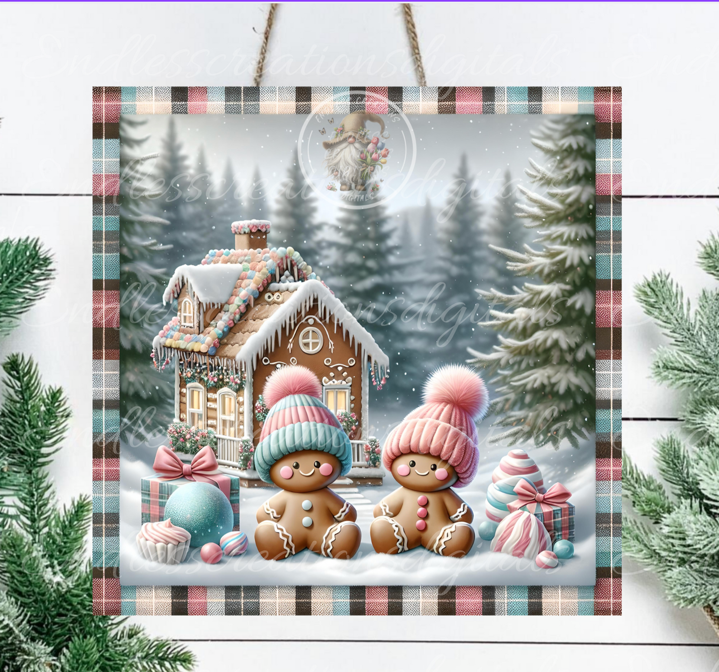 PINK GINGERBREAD HOUSE BUNDLE