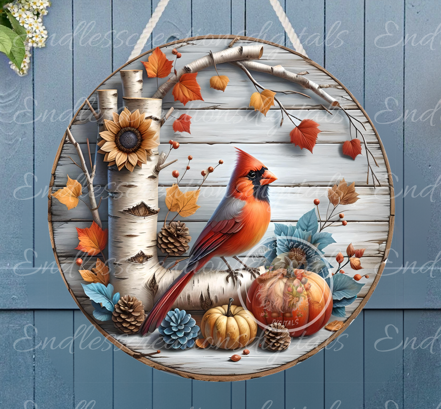 FALL CARDINAL CLOCK DESIGN