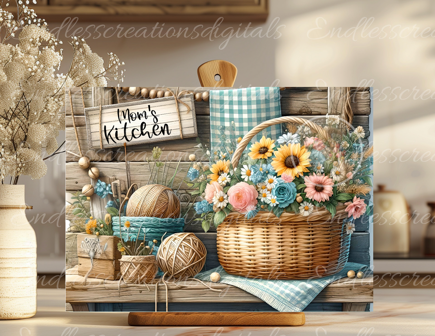 FLORAL CUTTING BOARD RECTANGLE