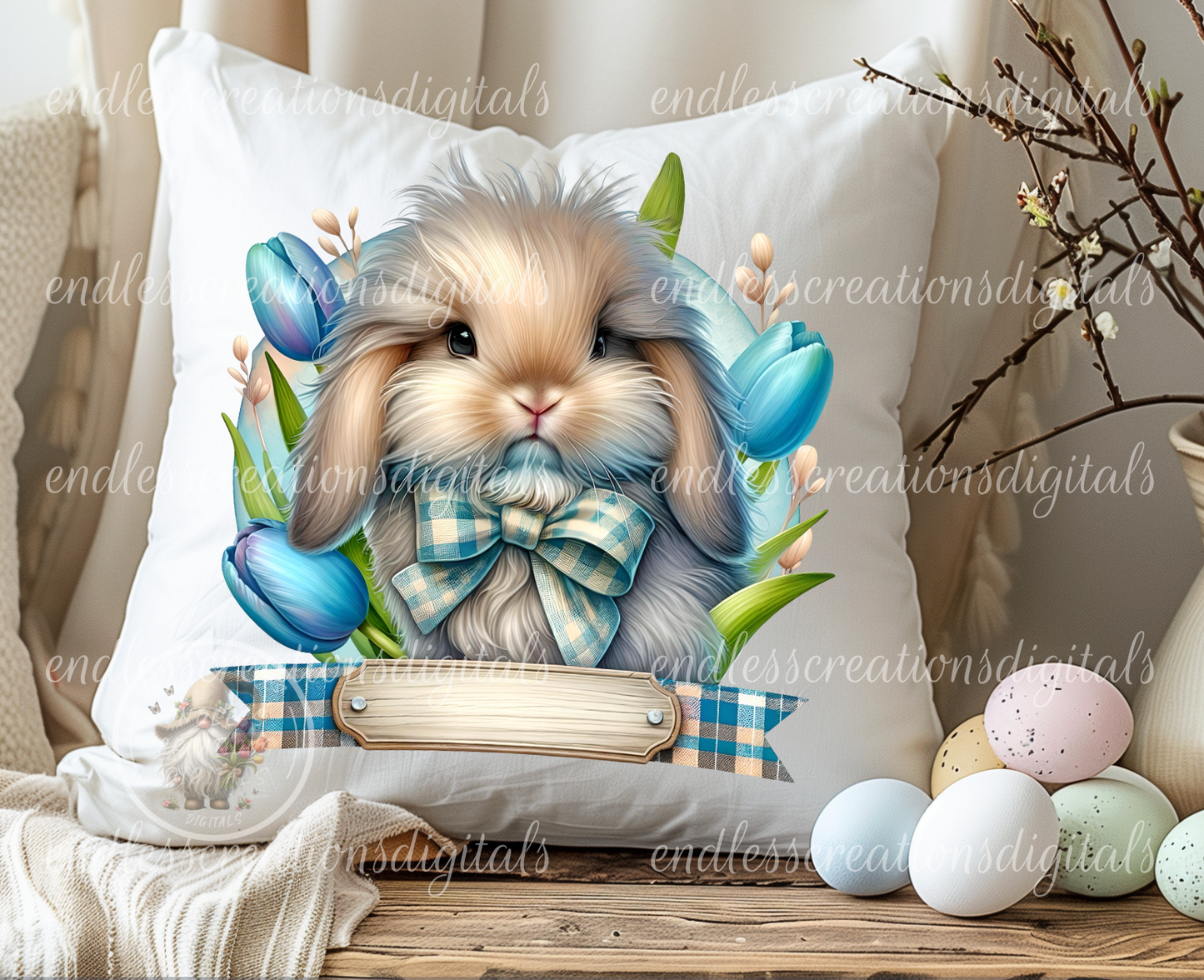 CUTE SPRING/EASTER BUNNY TRANSPARENCIES