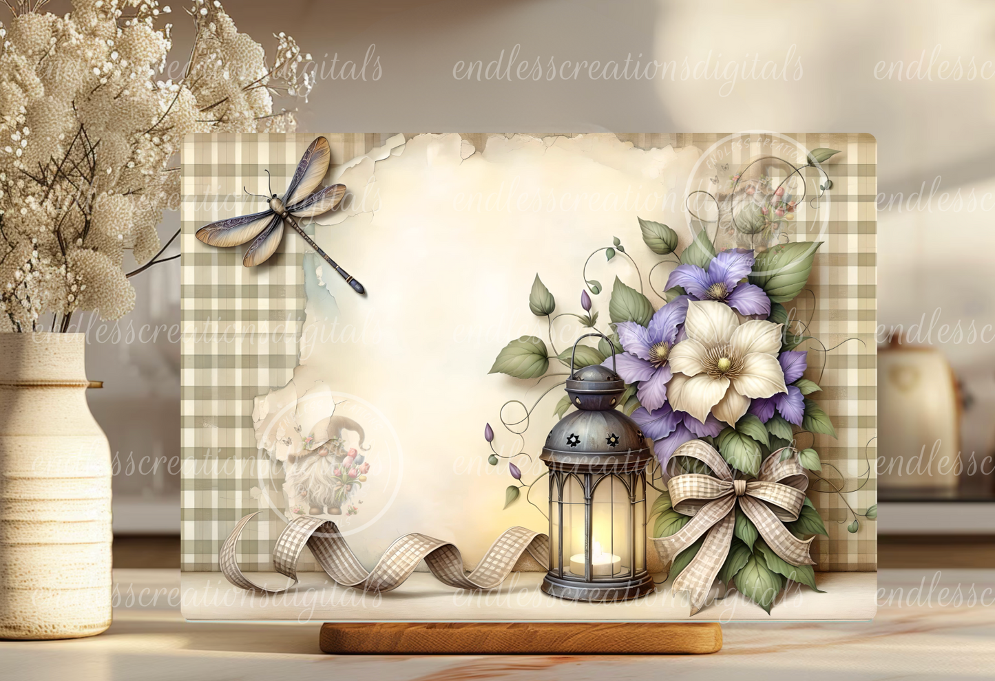 FLORAL MAGICAL DRAGONFLY