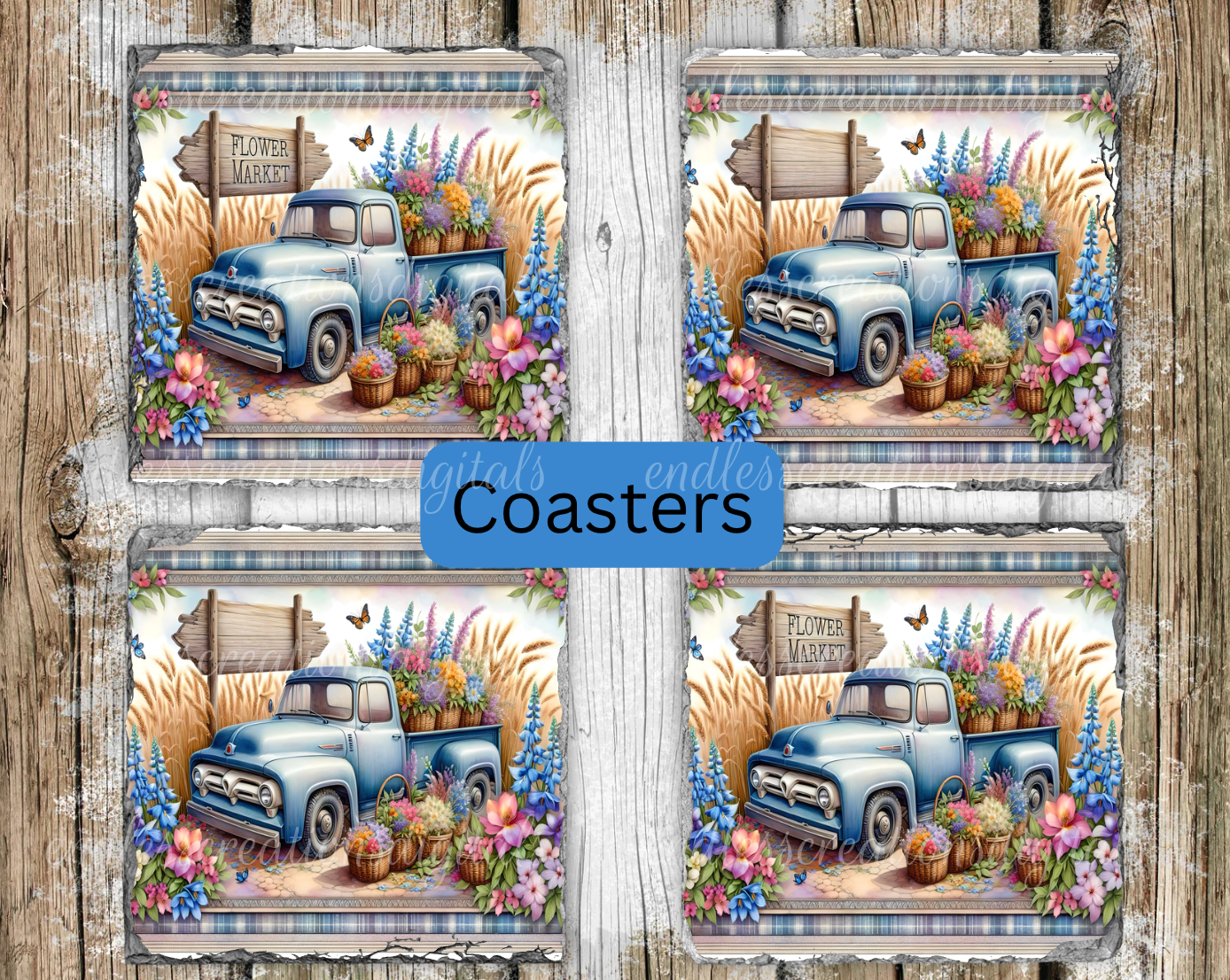 SPRING FLOWER MARKET TRUCK