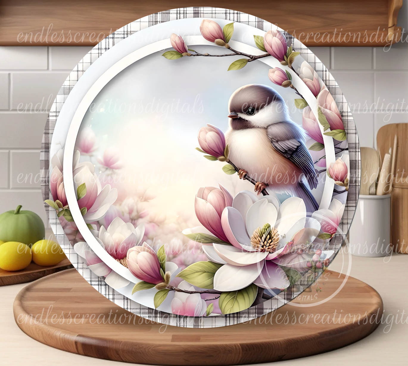 SPRING MAGNOLIA CHICKADEE