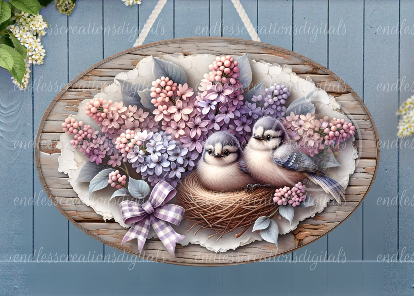 SPRING LILACS BLUEJAYS BUNDLE OF 6 WITH TEXT