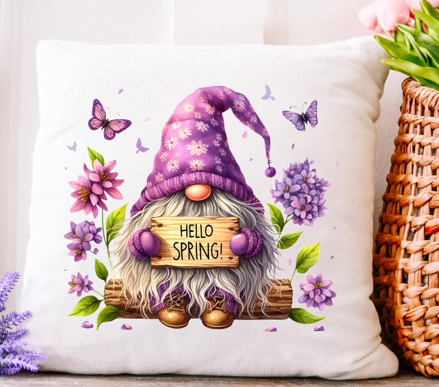 SPRING GNOME round door png, for sublimation high resolution 2 png files