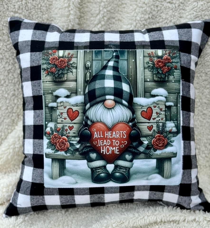 VALENTINES GNOME round door png, for sublimation high resolution, 2 files including a round!