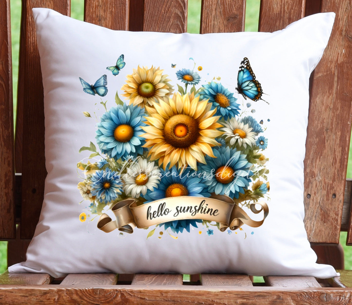 SUMMER ROUND DOOR HANGER, wreath sign png, for sublimation high resolution 2 png files use on pillow, mugs etc