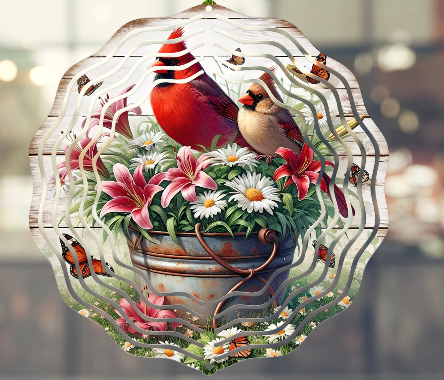 CARDINAL WIND SPINNER sublimation file for download 300 dpi for use on wind spinners and door hangers