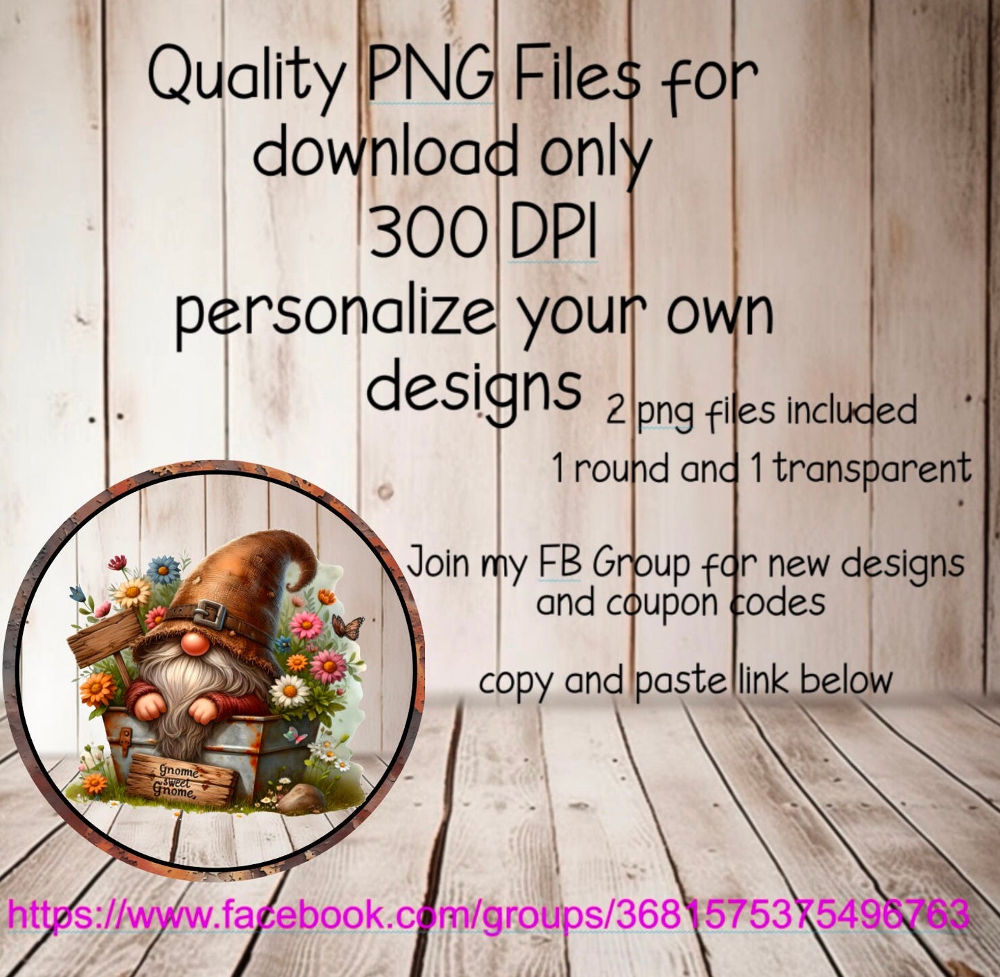 RUSTIC GNOME SUBLIMATION door hanger, wreath sign png, for sublimation high resolution 2 png files use on pillow, mugs etc