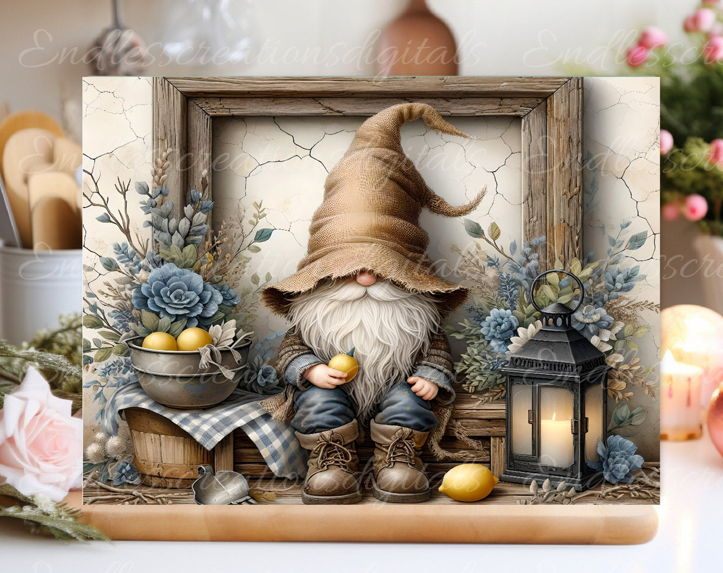 RUSTIC GNOME CUTTING board sublimation sublimation high resolution 1 file